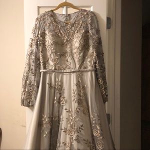 Full sleeve full length Terani Gown